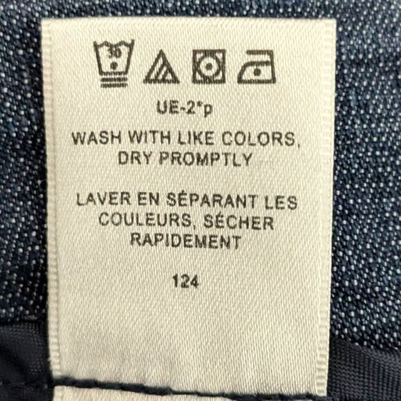 Van Heusen Blue Cropped Pants Tailored Ankle Length - Picture 6 of 6